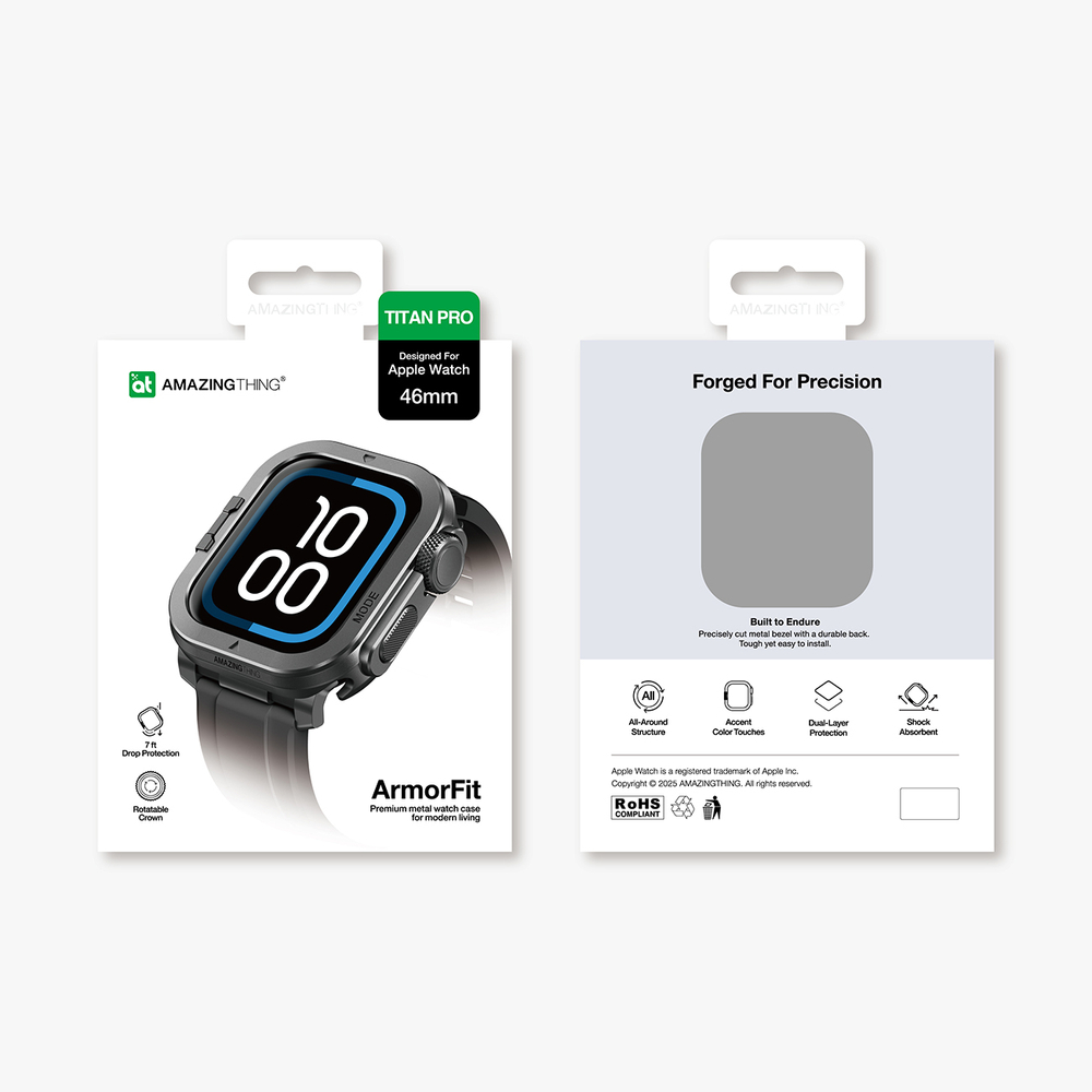 W1302+W1301+W1300+W1299 Apple Watch ArmorFit 金属单壳-转曲